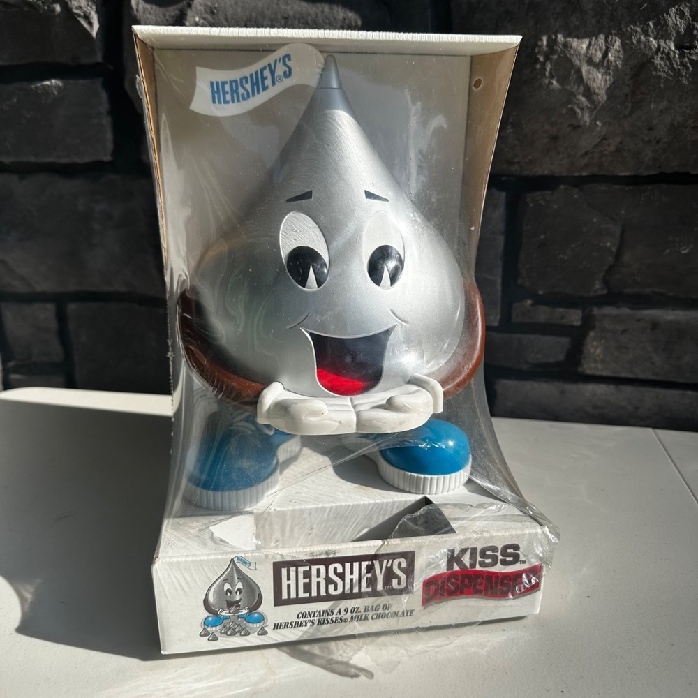 Hershey's Kiss Dispenser Chocolate Candy "SEAL BROKEN NO CANDY" 1995 NIB